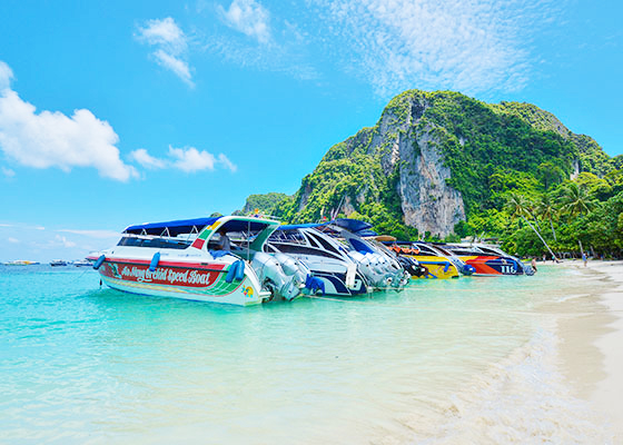 Private  Speed Boat to Phi Phi & Khai Islands